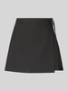 PIECES Nauwsluitende mini-rok in wikkellook model 'BOSELLA' Zwart
