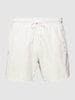 BOSS Badehose mit elastischem Bund Modell 'Iconic' Offwhite