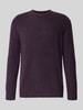 Strellson Regular fit gebreide pullover met wol, model 'BOSSE-R' Aubergine