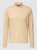 Michael Kors Poloshirt mit langen Ärmeln Modell 'INTERLOCK' Beige