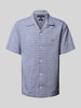 Tommy Hilfiger Regular Fit Freizeithemd aus Baumwoll-Leinen-Mix Blau