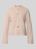 Christian Berg Woman Relaxed Fit Strickjacke aus reiner Wolle in Strick-Optik Camel