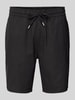 Matinique Regular Fit Bermudas aus Leinen-Baumwoll-Mix Modell 'barton' Black