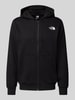 The North Face Sweatjacke mit Label-Print Black