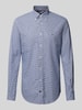 Tommy Hilfiger Slim fit zakelijk overhemd met button-downkraag, model 'Henry' Marineblauw