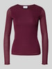 Vila Longsleeve mit Rundhalsausschnitt Modell 'LARINE' Pflaume