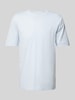 Marc O'Polo Regular Fit T-Shirt aus reiner Baumwolle mit Logo-Print Bleu