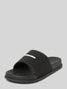 Pegador Sandalen met labeldetail, model 'SUNA SLIDE' Zwart