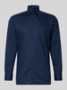 OLYMP Modern fit zakelijk overhemd met kentkraag Marineblauw