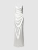 Laona Avondjurk in wikkellook Offwhite