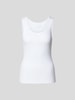 Juvia Tanktop in Ripp-Optik Weiss