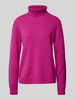 MAERZ Muenchen Wollpullover aus Schurwolle mit Rollkragen Fuchsia