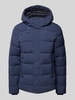 Icepeak Regular fit gewatteerd jack met capuchon, model 'BIXBY' Marineblauw