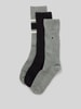 Tommy Hilfiger Socken in Ripp-Optik mit Geschenkbox im 3er-Pack Hellgrau Melange