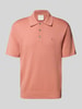 CK Calvin Klein Regular Fit Poloshirt mit Logo-Stitching Modell 'SUPIMA' Lachs