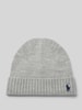 Polo Ralph Lauren Teens Beanie van wol met logostitching Middengrijs gemêleerd