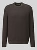 ONLY & SONS Relaxed Fit Pullover aus Baumwoll-Mix mit Woll-Anteil Modell 'JAMES' Schlamm