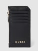 Guess Pasjeshouder met labelapplicatie in metallic Zwart