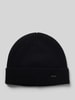 HUGO Beanie mit Label-Detail Modell 'Xamiro' Black