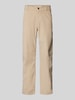 Tom Tailor Denim Loose Fit Stoffhose aus reiner Baumwolle  mit schmalem Bein Beige