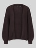 VERO MODA Loose fit gebreid jack met ballonmouwen model 'MAYBE' Chocoladebruin