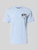 Tommy Hilfiger Regular Fit T-Shirt aus reiner Baumwolle Hellblau