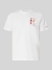 MC2 Saint Barth T-Shirt mit Stitchings Modell 'PORTOFINO' Weiss