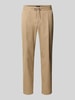 MCNEAL Regular fit stoffen broek met achterzakken Beige