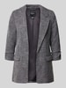 VERO MODA Regular Fit Longblazer mit Viskose-Anteil Modell 'FRIDA' Graphit Melange
