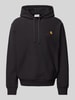 Carhartt Work In Progress Hoodie mit Label-Stitching Modell 'AMERICAN SCRIPT' Black