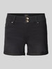Only Szorty jeansowe o kroju regular fit z mieszanki bawełny model ‘CARMEN’ Czarny