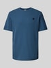 Tom Tailor Regular fit T-shirt met logo-applicatie Donkerblauw