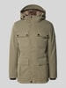 Tom Tailor Regular Fit Parka mit Webpelz-Kapuzenfutter Oliv
