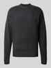 JACK & JONES Sweter z dzianiny z okrągłym dekoltem model 'SOHO OLLIE' Antracytowy