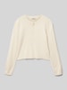 Only Regular Fit Strickjacke aus Viskose-Mix Modell 'NATASHA LIFE' Offwhite