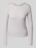 Christian Berg Woman Gebreide pullover van puur kasjmier Middengrijs gemêleerd