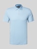 OLYMP Level Five Poloshirt mit kurzer Knopfleiste Hellblau