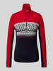 Dale of Norway Gebreide pullover met binnenstebuitennaden, model 'MORITZ' Rood