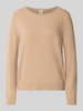 Brax Regular Fit Pullover aus Schurwoll-Kaschmir-Mix Modell 'Lisa' Hellbraun