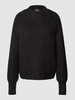 Pieces Gebreide pullover met ronde hals, model 'NATALEE' Zwart