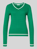 Christian Berg Woman Slim Fit longsleeve in brei-look Groen