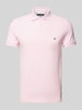 Tommy Hilfiger Poloshirt mit Label-Stitching Pink