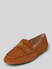 Lauren Ralph Lauren Loafers van leer met labelapplicatie, model 'AVERI III' Camel