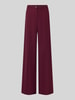 Rinascimento Wide Leg Stoffhose mit Knopfverschluss Bordeaux
