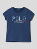 Polo Ralph Lauren Kids T-shirt met labelapplicatie Marineblauw