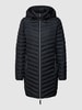 Christian Berg Woman Selection Gewatteerd jack met capuchon Zwart