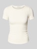Tom Tailor Denim Regular Fit T-Shirt in Knitter-Optik Offwhite
