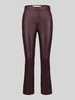 Raffaello Rossi Wide Leg Kunstlederhose aus Viskose-Mix Modell 'MACY' Bordeaux