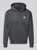 Alpha Industries Hoodie mit Label-Print Anthrazit