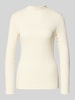 Marc O'Polo DENIM Slim Fit Langarmshirt aus Baumwoll-Mix Offwhite